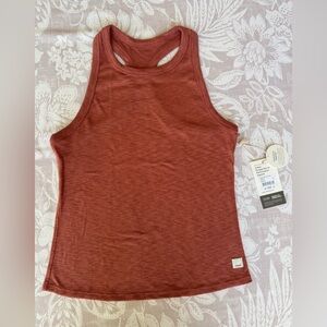 Vuori Sunrise High Neck Tank Color Cinnamon Sz Small Women's Tank Top